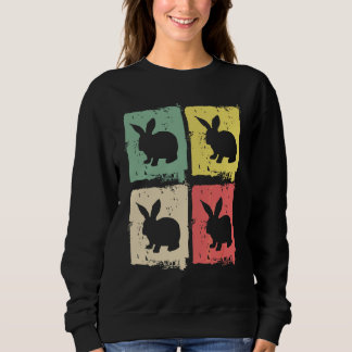 White Rabbit Silhouette  Colors Retro Trui