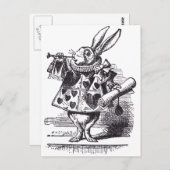 White Rabbit Trumpet Briefkaart (Voorkant / Achterkant)
