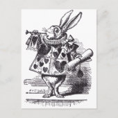 White Rabbit Trumpet Briefkaart (Voorkant)