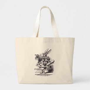 White Rabbit Trumpet Grote Tote Bag