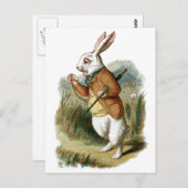 White Rabbit uit Alice in Wonderland Briefkaart (Voorkant / Achterkant)