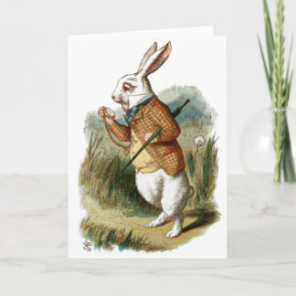 White Rabbit uit Alice in Wonderland Kaart