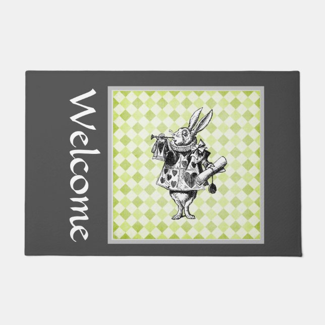 White Rabbit Welkom II Deurmat (Voorkant)