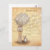 White Rain Symphony Misend You Custom Briefkaart (Voorkant / Achterkant)