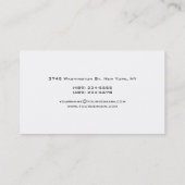 White Rainbow Color Monogram Manager Visitekaartje (Achterkant)