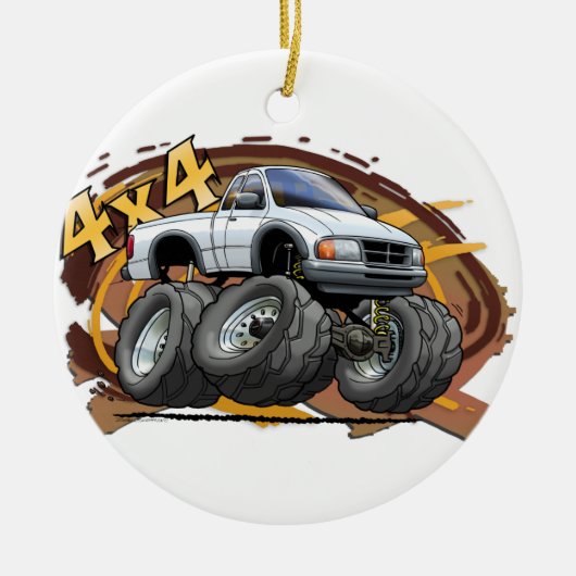 White Ranger Keramisch Ornament (Voorkant)