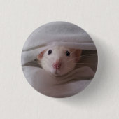 White Rat Badge / Button (Voorkant)