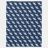 White Raven Fleece Deken (Voorkant)