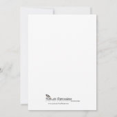 White Raven Halloween Party Invitation Kaart (Achterkant)