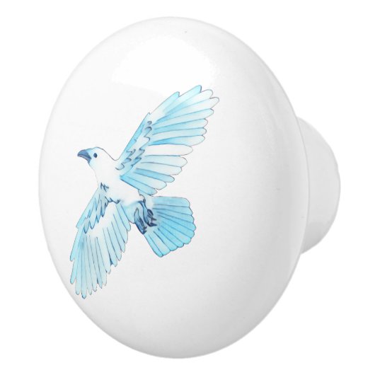 White Raven Keramische Knop (Rechts)