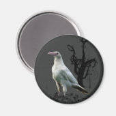 White Raven Magnets Magneet (Voorkant / Achterkant)
