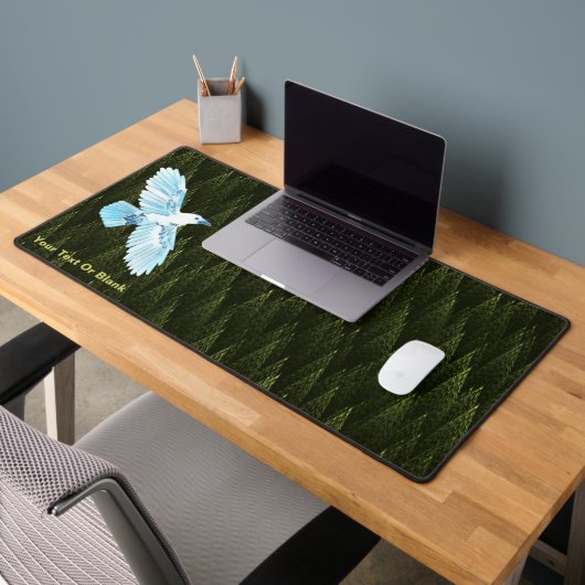 White Raven on Fractal Conifers Bureaumat (Kantoor 2)