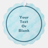 White Raven on Fractal Conifers Ornament Kaart (Achterkant)