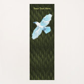 White Raven on Fractal Conifers Yogamat (Voorkant)