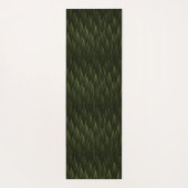 White Raven on Fractal Conifers Yogamat (Achterkant)