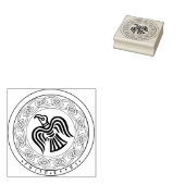 White Raven Stamp Rubberstempel (Gestempeld)