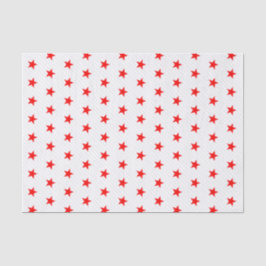 White Red Stars en Grey Stripes Modern Pattern Tissuepapier
