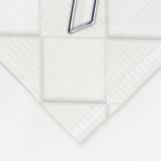 White Ribbon Awareness Checker Style Fleece Deken (Hoek)