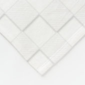 White Ribbon Awareness Checker Style Fleece Deken (Hoek)
