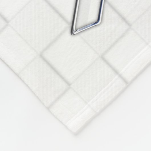 White Ribbon Awareness Checker Style Fleece Deken (Hoek)