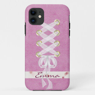 White Ribbon Corset iPhone 11 Hoesje