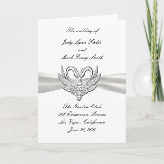 White Ribbon Silver Swans Program Kaart (Voorkant)