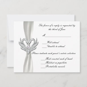 White Ribbon Silver Swans Response Kaart