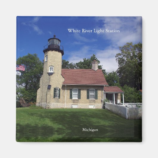 White River Light Station magnet Magneet (Voorkant)