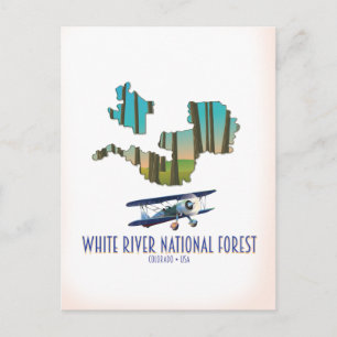 White River National Forest Colorado usa kaart