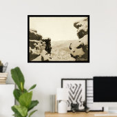 White Rocks Deadwood SD 1887 Poster (Thuiskantoor)