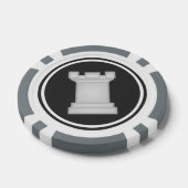 White Rook schaakstuk Pokerchips (Enkel)