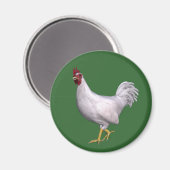 White Rooster Magneet (Voorkant / Achterkant)
