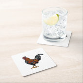 White Rooster Onderzetter (Insitu)