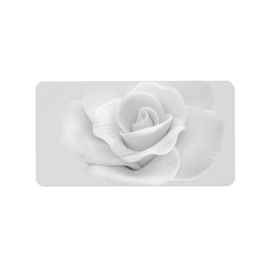 White Rose Address Label (Voorkant)