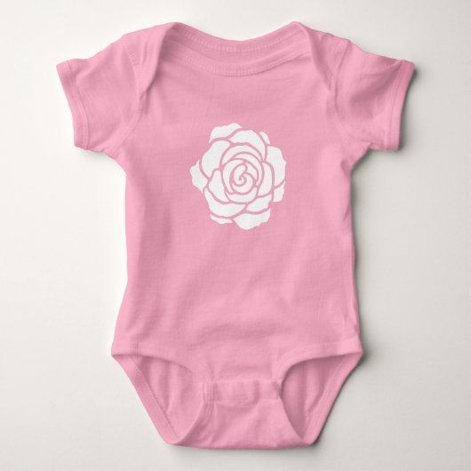 White Rose Baby Bodysuit (Voorkant)