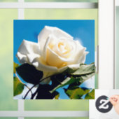 White Rose Beauty Raamsticker (Huis)