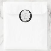 White Rose Bewaar de datum Stickers (Tas)