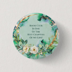 White Rose Book Club Membership Ronde Button 3,2 Cm