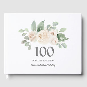 White Rose Botanical 100th Birthday Party Gastenboek