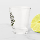 White Rose Bouquet Shot Glas (Rechts)