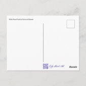 White Rose Briefkaart (Achterkant)