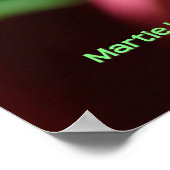 White Rose Bud Print/Poster - Selecteer uw Lijst Poster (Hoek)