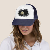 White Rose Burned Edges Trucker Pet (In situ)