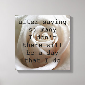 White Rose Canvas Afdruk