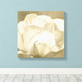 White Rose Canvas Afdruk (Insitu (Houten vloer))