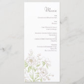 White Rose Classic Trouwmenu's Menu (Voorkant)