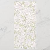 White Rose Classic Wedding Menus Menu (Achterkant)