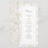 White Rose Classic Wedding Menus Menu (Voorkant / Achterkant)