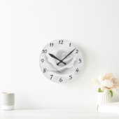 White Rose Clock Ronde Klok (Huis)