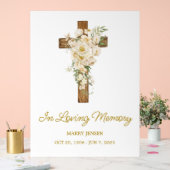 White rose cross Memorial Funeral (Mariage)